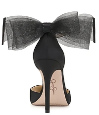 Jessica Simpson Phindies Oversized Tulle Bow Back Dress Pumps