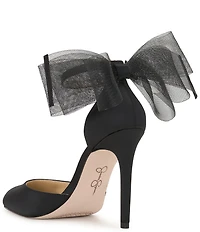 Jessica Simpson Phindies Oversized Tulle Bow Back Dress Pumps