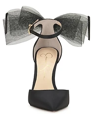 Jessica Simpson Phindies Oversized Tulle Bow Back Dress Pumps