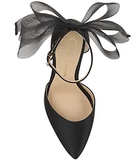 Jessica Simpson Phindies Oversized Tulle Bow Back Dress Pumps