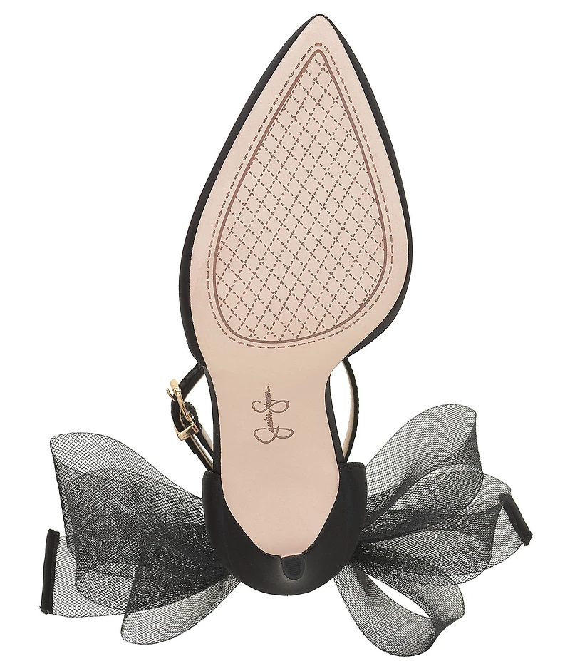 Jessica Simpson Phindies Oversized Tulle Bow Back Dress Pumps