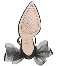 Jessica Simpson Phindies Oversized Tulle Bow Back Dress Pumps
