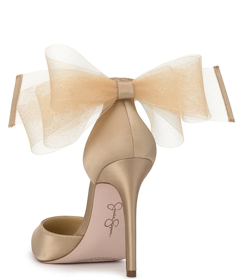 Jessica Simpson Phindies Oversized Tulle Bow Back Dress Pumps
