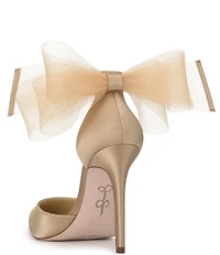 Jessica Simpson Phindies Oversized Tulle Bow Back Dress Pumps