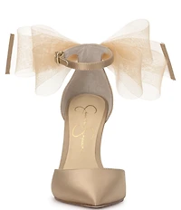 Jessica Simpson Phindies Oversized Tulle Bow Back Dress Pumps
