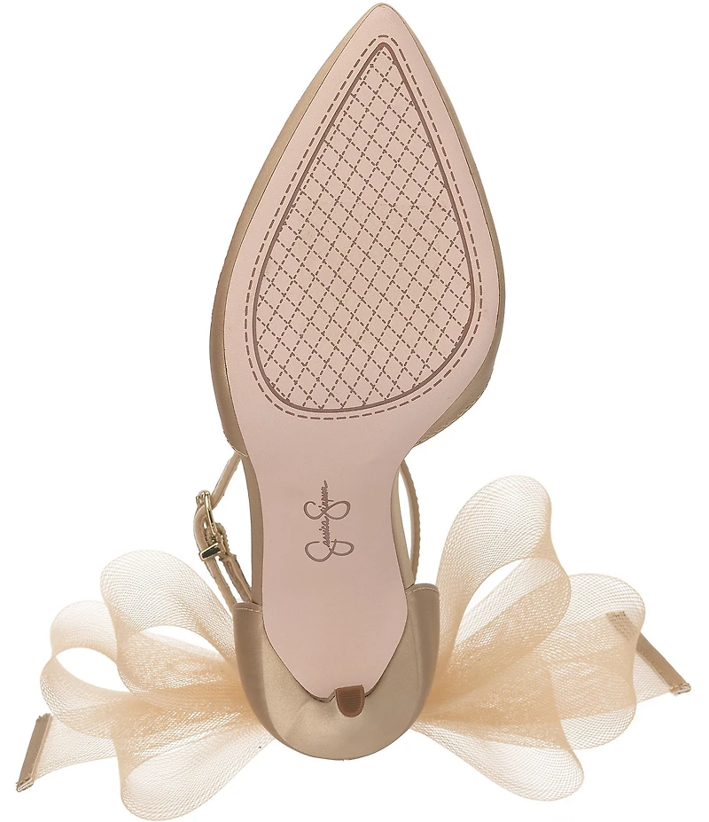 Jessica Simpson Phindies Oversized Tulle Bow Back Dress Pumps