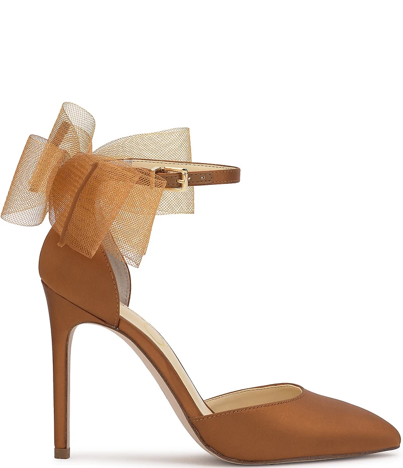 Jessica Simpson Phindies Oversized Tulle Bow Back Dress Pumps