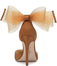 Jessica Simpson Phindies Oversized Tulle Bow Back Dress Pumps