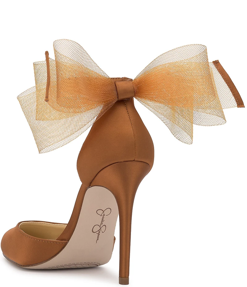 Jessica Simpson Phindies Oversized Tulle Bow Back Dress Pumps