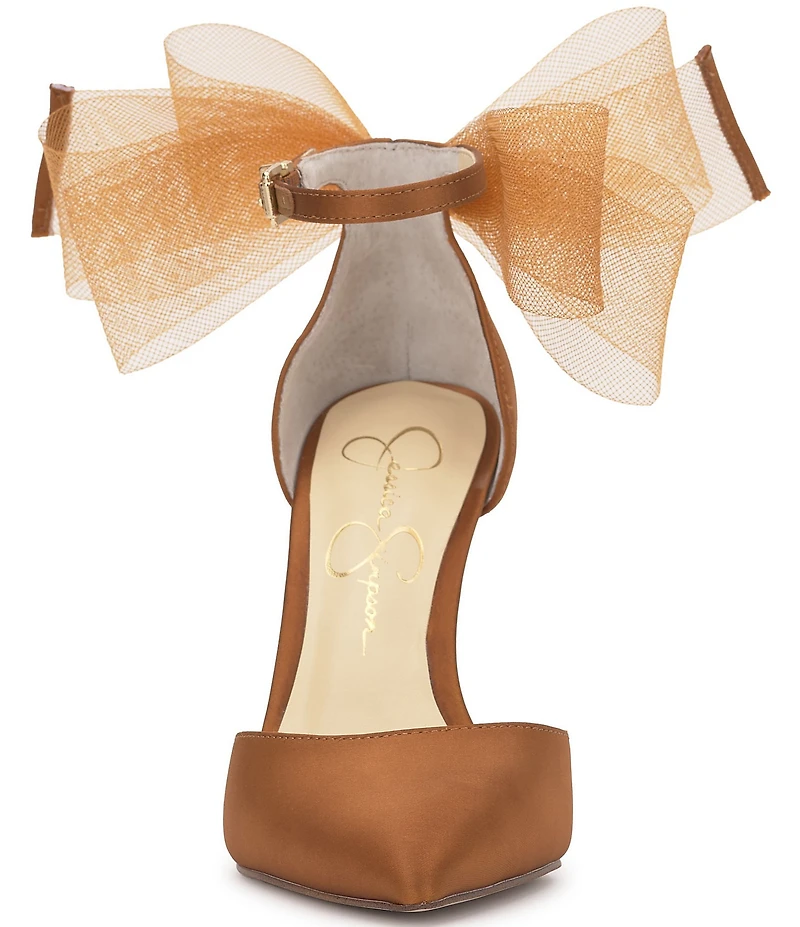 Jessica Simpson Phindies Oversized Tulle Bow Back Dress Pumps