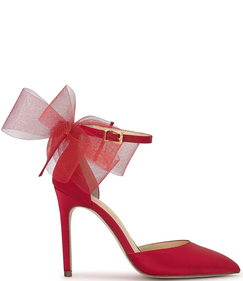 Jessica Simpson Phindies Oversized Tulle Bow Back Dress Pumps