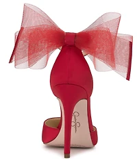 Jessica Simpson Phindies Oversized Tulle Bow Back Dress Pumps