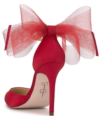 Jessica Simpson Phindies Oversized Tulle Bow Back Dress Pumps