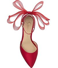 Jessica Simpson Phindies Oversized Tulle Bow Back Dress Pumps