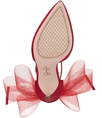 Jessica Simpson Phindies Oversized Tulle Bow Back Dress Pumps
