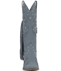 Jessica Simpson Piarin Fringe Studded Western Boots
