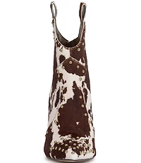 Jessica Simpson Pixillez Cow Print Haircalf Stiletto Studded Booties