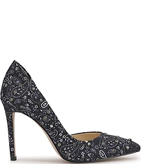 Jessica Simpson Prizma Bandana Print Studded d'Orsay Pumps