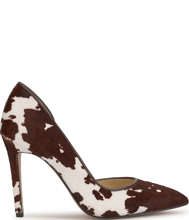 Jessica Simpson Prizma Cow Print Haircalf d'Orsay Pumps