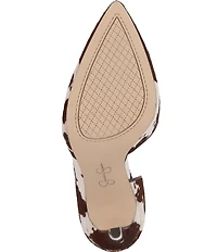 Jessica Simpson Prizma Cow Print Haircalf d'Orsay Pumps