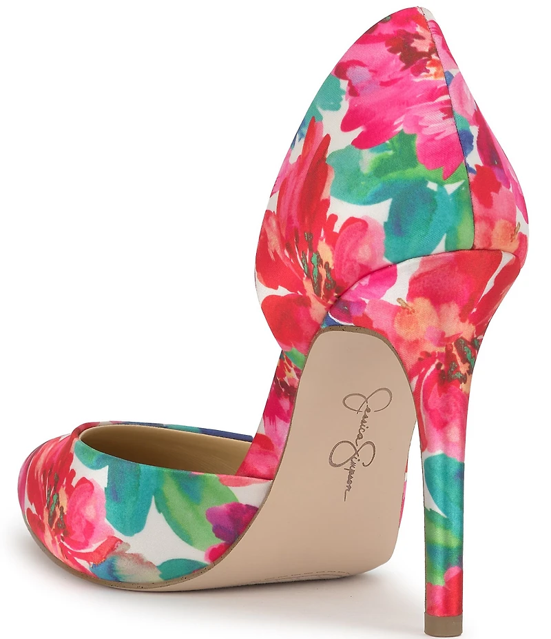Jessica Simpson Prizma Floral d'Orsay Pumps