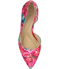 Jessica Simpson Prizma Floral d'Orsay Pumps