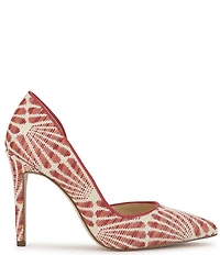 Jessica Simpson Prizma Patterned Raffia d'Orsay Pumps