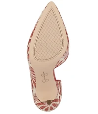 Jessica Simpson Prizma Patterned Raffia d'Orsay Pumps