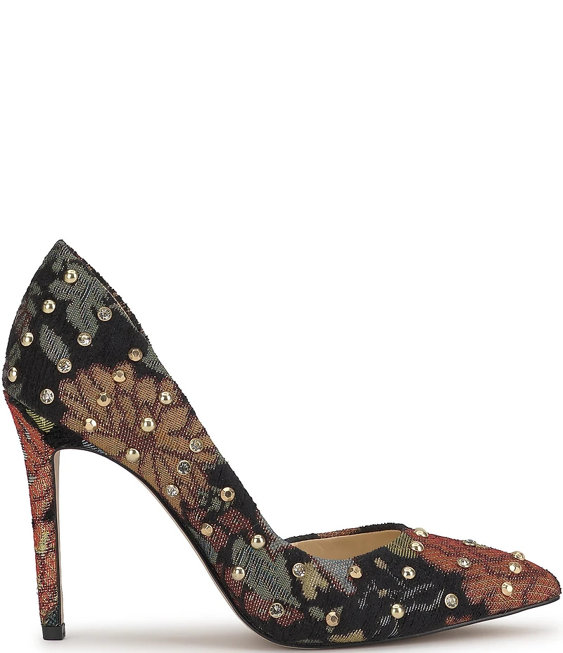 Jessica Simpson Prizma Print Embellished d'Orsay Pumps