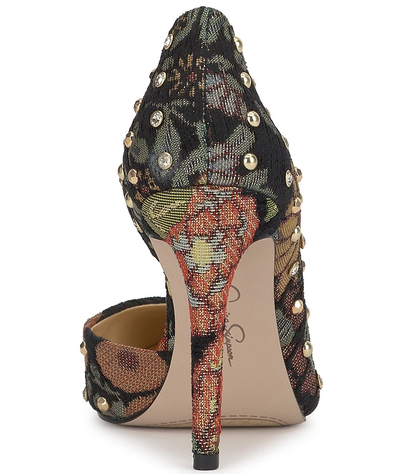 Jessica Simpson Prizma Print Embellished d'Orsay Pumps