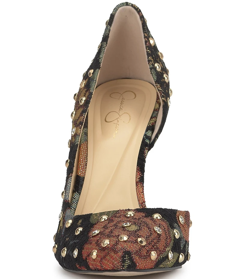 Jessica Simpson Prizma Print Embellished d'Orsay Pumps