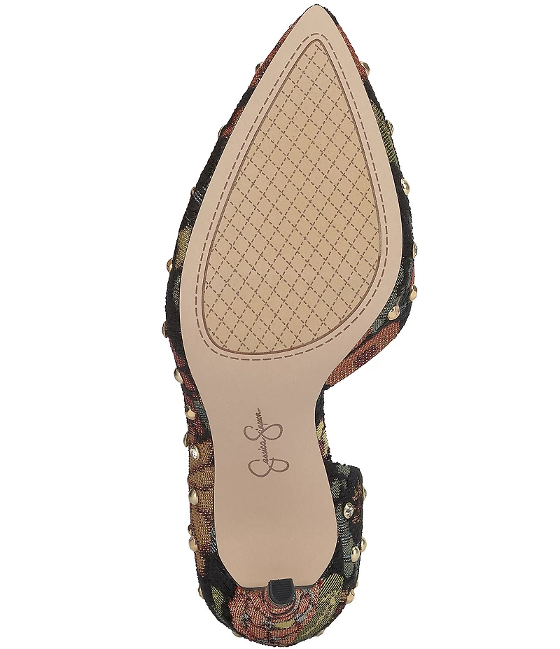 Jessica Simpson Prizma Print Embellished d'Orsay Pumps