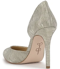 Jessica Simpson Prizma Wavy Metallic d'Orsay Pumps