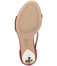 Jessica Simpson Qamille Satin Asymmetrical Strap Dress Sandals