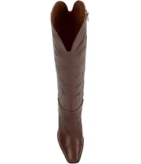 Jessica Simpson Ravyn Icon Printed Leather Boots
