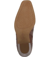 Jessica Simpson Ravyn Icon Printed Leather Boots