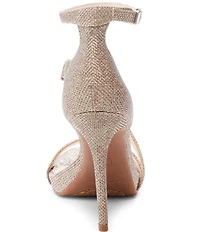 Jessica Simpson Rayli Metallic Ankle Wrap Stiletto Dress Sandals