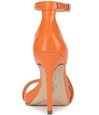 Jessica Simpson Rayli Patent Ankle Wrap Stiletto Dress Sandals