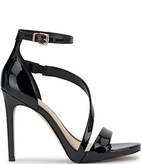 Jessica Simpson Rayli Patent Ankle Wrap Stiletto Dress Sandals