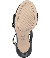 Jessica Simpson Rayli Patent Ankle Wrap Stiletto Dress Sandals