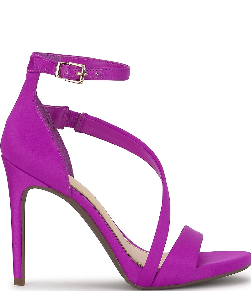 Jessica Simpson Rayli Satin Ankle Wrap Stiletto Dress Sandals