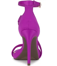 Jessica Simpson Rayli Satin Ankle Wrap Stiletto Dress Sandals