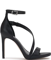Jessica Simpson Rayli Shimmer Ankle Wrap Stiletto Dress Sandals
