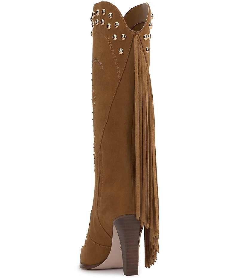 Jessica Simpson Rosera Studded Fringe Western Boots
