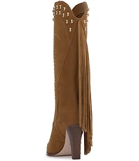 Jessica Simpson Rosera Studded Fringe Western Boots