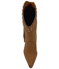 Jessica Simpson Rosera Studded Fringe Western Boots