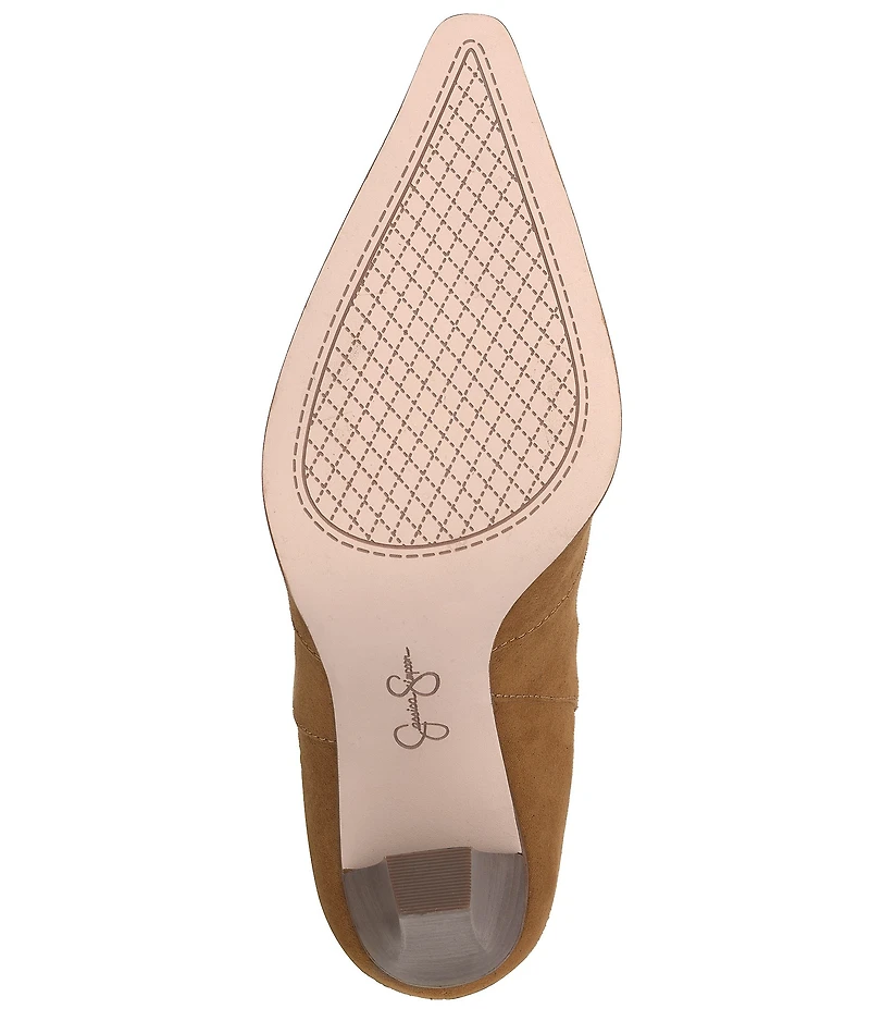 Jessica Simpson Rosera Studded Fringe Western Boots