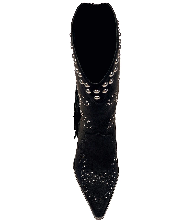 Jessica Simpson Rosera Studded Fringe Western Boots