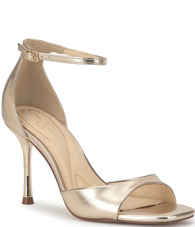 Jessica Simpson Rovena Metallic Ankle Strap Dress Sandals