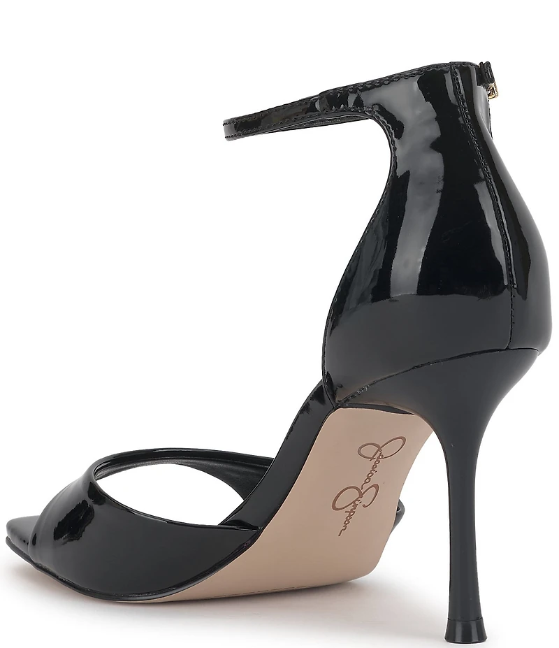 Jessica Simpson Rovena Patent Ankle Strap Dress Sandals